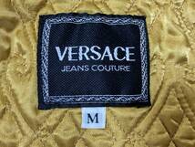 VERSACE JEANS COUTURE ヴェルサーチ ピエロデザイン 総柄コットンブルゾン キルティングライナー Mサイズ_画像8