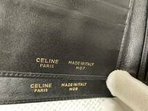 CELINE PARIS セリーヌ イタリア製レザーウォレット M07 M08　二つ折り財布セット ブラック 未使用デットストック_画像9