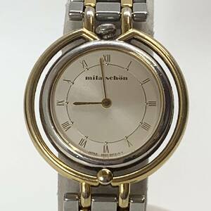 mila schon Mila Schon wristwatch lady's quarts stainless steel /GP( plating ) silver Junk 