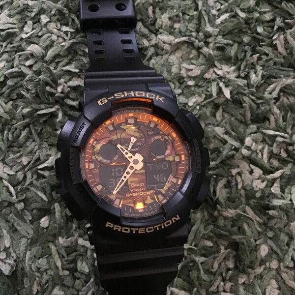 【G-SHOCK】 GA-100CF 電池交換済み　カモフラージュモデル