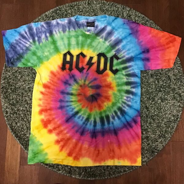 【Lサイズ】AC/DC 1996 WORLD TOUR タイダイTシャツ