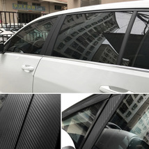 カーボンシート 3D カッティングシート カーボン調 ブラック 黒 艶なし マット ラッピング 車 内装 外装 ドレスアップ 簡単 200cm x 30cm_画像5