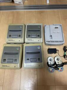 Nintendo Super Famicom body 4 pcs +sa tera view satellite broadcasting exclusive use cassette attaching SHVC-032