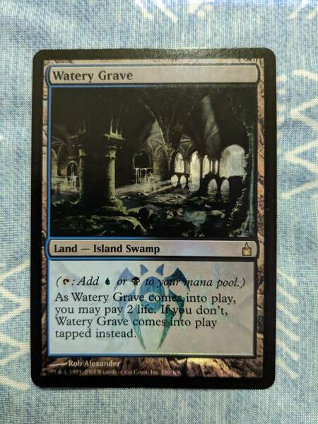 MTG【Foil/英】湿った墓/Watery Grave　[RAV]