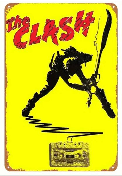 【輸入品】ブリキ看板/ロンドンコーリング ザクラッシュ A4版 PUNK THE CLASH