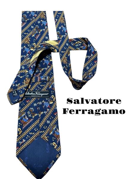 Salvatore Ferragamo ネクタイ イタリア製 シルク
