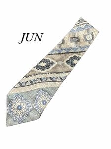 【美品】JUN MEN ネクタイ　シルク　日本製　