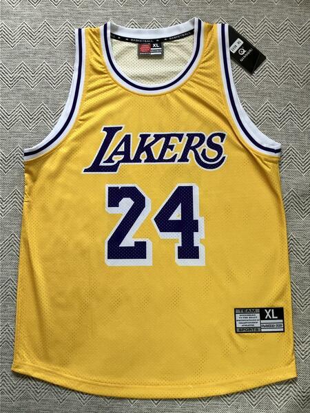 【未使用品】 NBA LAKERS コービー・ブライアント BRYANT ＃24 ロサンゼルス・レイカーズ　ユニフォーム バスケ シャツ ジャージ 美品1