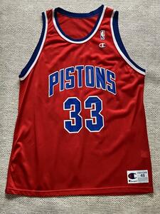 【美品】 NBA HILL #33 グラント・ヒル PISTONS デトロイト・ピストンズ Champion チャンピオン ヴィンテージ ユニフォーム 当時物