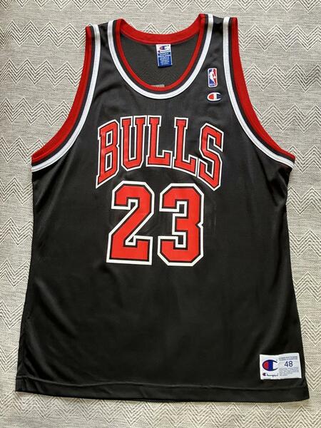 ★美品 NBA JORDAN #23 BULLS マイケル・ジョーダン シカゴ・ブルズ Champion チャンピオン ヴィンテージ ユニフォーム コービー レブロン