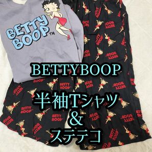 【2点セット M】半袖シャツ ステテコ ベティちゃん レディース ルームウェア パジャマ