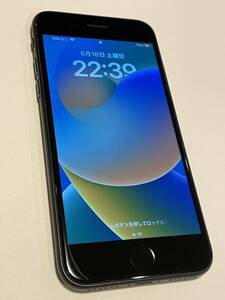 【再生品未使用】iPhone SE 第2世代 128GB ブラック SIMフリー バッテリー100%【外装新品同様】