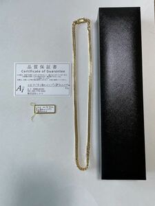k18 K18 喜平ネックレス 12面カットトリプル 30.7g 50cm 