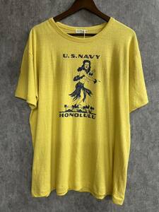 ウェアハウス　WAREHOUSE 半袖Tシャツ　黄色
