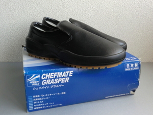  new goods ..she unknown to glass pa-CG-002 black 26.5Cm EEE made in Japan business use food for kitchen use kitchen shoes cook wide width man and woman use slip-on shoes 