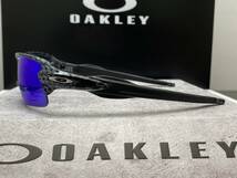 偏光★OAKLEYオークリー FLAK2.0 フラック Carbon Fiber黒ブラックカーボン/POLARIZED ICEブルーミラー USA製サングラス アジアンフィット_画像7