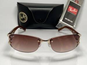  case attaching *RAY-BAN RayBan RB3397 053/13 white gold / Brown gradation rim less sunglasses s Lee Point RB3379 series out of print 