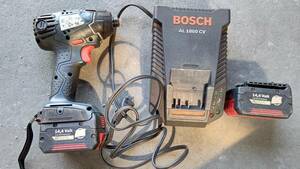 BOSCH　14Vバッテリーインパクトドライバーセット！　バッテリー/充電器付！　中古