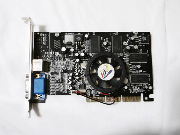 動作確認済 ◆◇◆ AGPグラフィックボード ◆◇◆ nVIDIA GeForce4 MX440 64MB ◆◇◆ AGP4x 64Bit DDR