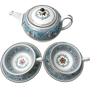 [1 иен ~]WEDGWOOD Wedgwood cup & блюдце 2 покупатель teapot fro Len чай n бирюзовый [M5178]