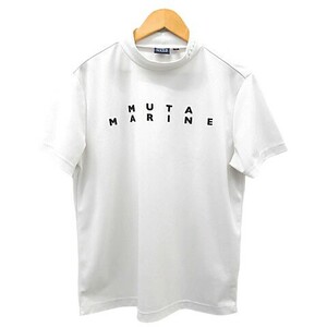 【格安】1,000円～ MUTA MARINE ムータマリン ハイネック 半袖Tシャツ ホワイト系 サイズ4 メンズ ゴルフウェア [M5199]