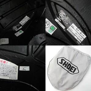 【格安】1,000円～ SHOEI ショウエイ GT-Air フルフェイスヘルメット ブラック系 サイズL(59cm）PSCマーク無し [M5137] の画像10