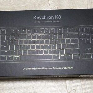 【美品】Keychron K8 茶軸 WHITE LED（JIS配列）