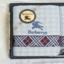 【新品未使用】 Burberrys バーバリー　タオルギフト 西川産業 日本製 フェイスタオル ウォッシュタオル ノバチェック タオル2枚セット_画像3