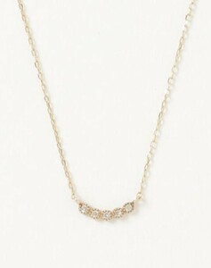 美品 Jewel closet by L&Co. 10K YG ダイアモンドネックレス