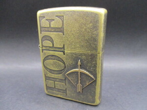 中古ライター20【ZIPPO】 ジッポ HOPE ホープ アロー 1999年製