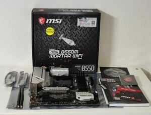 動作品　MSI B550m MORTAR WIFI マザーボード