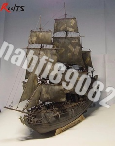  special selection * black pearl wooden boat 1/96 scale boat sailing boat boat yacht wooden model plastic model kit assembly type standard 