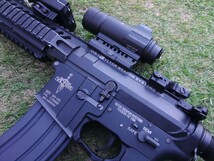 電動ガン M4 kingarms vltor-VIS1CQB フルメタル D-BAL-A2 やや難あり troy エイムポイント SOTAC _画像4