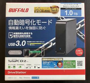 外付けHDD 1.0TB USB3.0★HD-LX1.0U3D／BUFFALO