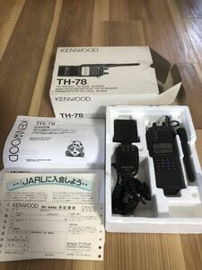 KENWOOD ケンウッド TH-78 145/433MHz FMデュアルバンド 外箱保証書一式 純正マイク 当時物 ジャンク