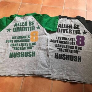 used hushush 男の子　Tシャツ　２枚　サイズ100 半袖Tシャツ