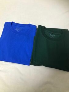 新品　未使用　チャンピオン　半袖　Tシャツ　2枚　　ブルー　グリーン　サイズM L