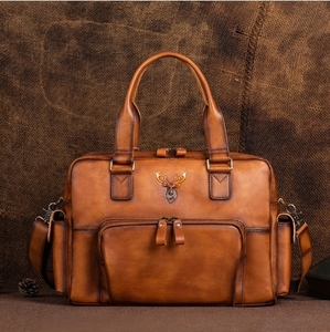  сумка "Boston bag" мужской натуральная кожа большая вместимость многофункциональный A4 PC соответствует рюкзак кожа мужчина бизнес сумка на плечо ходить на работу водоотталкивающий 3way командировка путешествие 