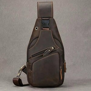  beautiful goods * men's body bag diagonal .. shoulder bag iPadmini correspondence stylish cow leather original leather shoulder .. messenger bag 