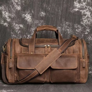  high quality * Boston bag men's original leather original leather bag business trip leather bag diagonal .. travel Golf bag travel bag stylish simple man and woman use 