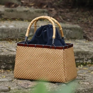  new goods * summer optimum basket back beautiful goods handmade basket stylish shopping basket storage bag pretty new work 