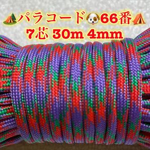 ☆★パラコード★☆7芯 30m 4mm☆★66番★手芸とアウトドアなど用★