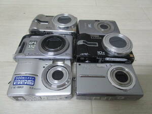  compact camera digital camera together 6 pcs Junk 