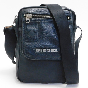 美品1000円DIESELディーゼル ショルダーバッグ ボディクロスバッグ サコッシュ 黒 メンズ