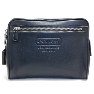  beautiful goods COACH Coach clutch bag pouch leather black 5066