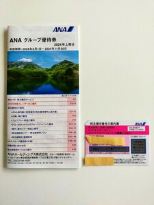 ANA株主優待券1枚＋ANAグループ優待券冊子1冊　有効期間:2024.6.1〜2025.5.31