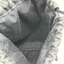 1円〜 【希少】 CHANEL シャネル　ビコローレ　ラムスキン　ココマーク　巾着　ポーチ　ハンドバッグ　ブラック　黒_画像5
