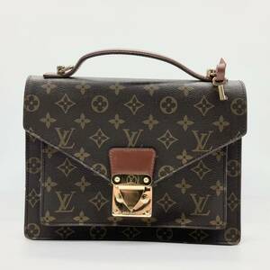 1 иен ~ LOUIS VUITTON Louis Vuitton monso- ручная сумочка монограмма 