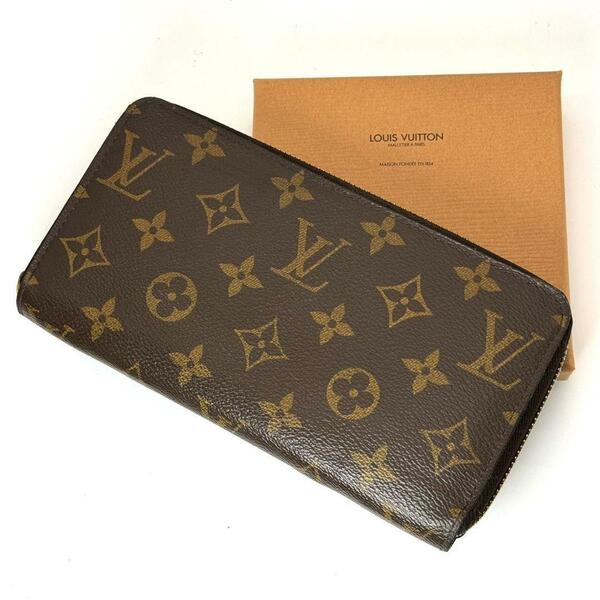 超美品 ルイヴィトン モノグラム ジッピーウォレット 長財布 ラウンドファスナー ラウンドジップ M60017 LOUIS VUITTON ユニセックス