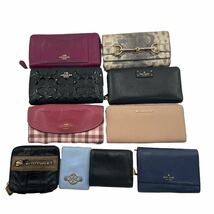 ブランド 財布 小物 ジャンク まとめ売り COACH GUCCI MICHAEL KORS TORY BURCH kate spade Chloe MARC JACOBS セット 長財布 二つ折 小物_画像1